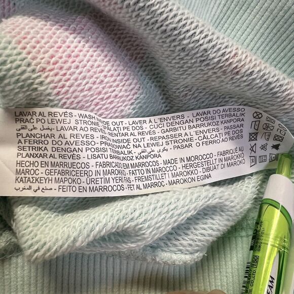 Zara x Disney Girl's 8-9 Mickey Mouse Surf Sweatshirt Green So Tired Of Surfing - Picture 13 of 14